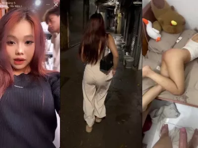 Qua phòng em chơi mà sướng quá chảy ướt hết giường