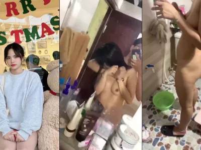 Bất ngở mở cửa vào tắm cùng cô bạn thân